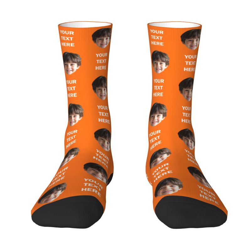 Personalized Photo Text Custom - Dress Sock Men 评论和价格