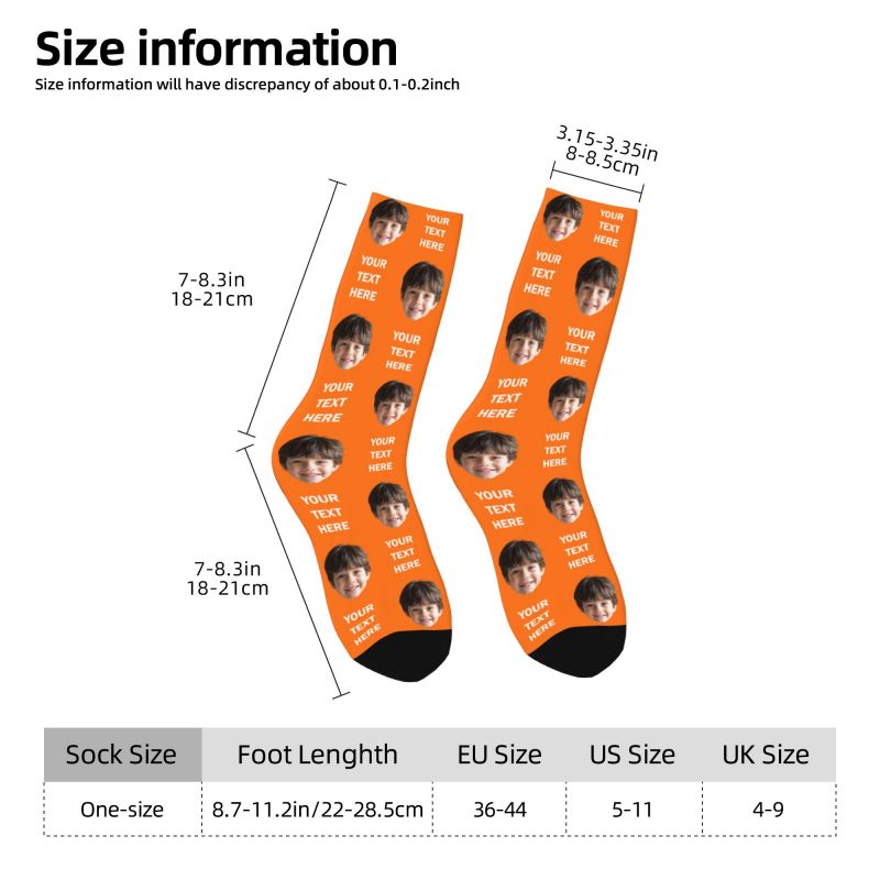 Personalized Photo Text Custom - Dress Sock Men 评论和价格