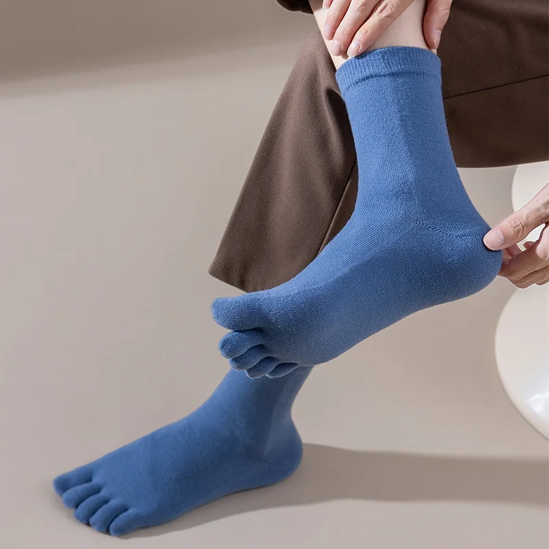Mans Wool Five Finger Socks Sh - Thermal Sock Winter 评论和价格