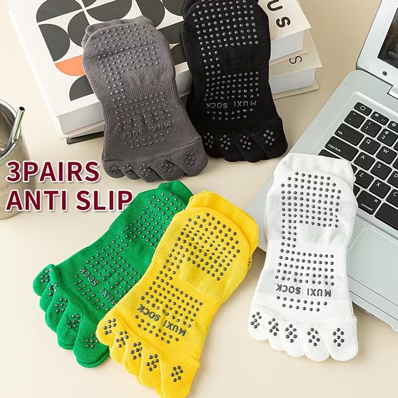 Men's 3-Pair Toe Socks Anti-Sl - Toe Sock Split 评论和价格