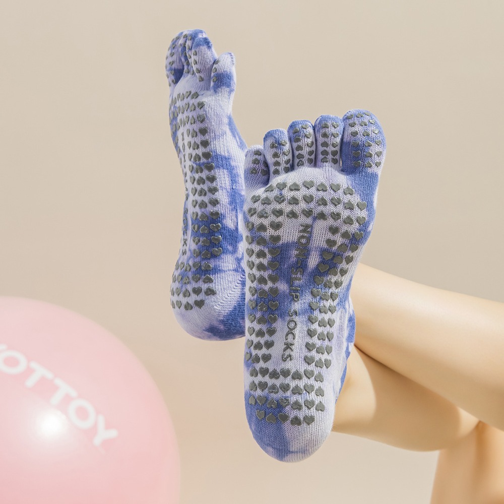 Tie-Dye Women's Five Finger Gr - Toe Sock Split 评论和价格