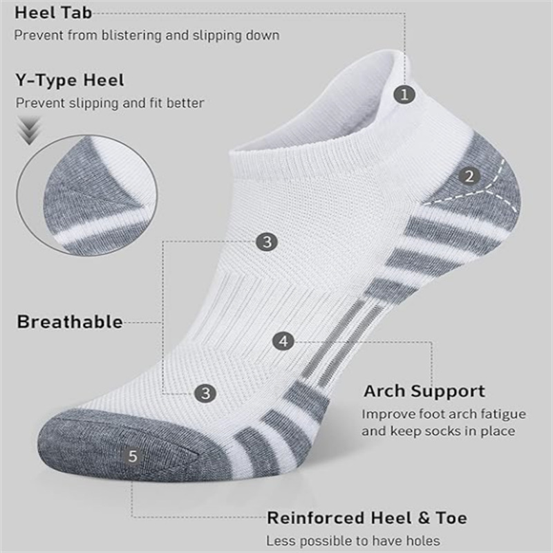 6/24 Pairs Cushioned Breathabl - Ankle Sock Low Cut 评论和价格