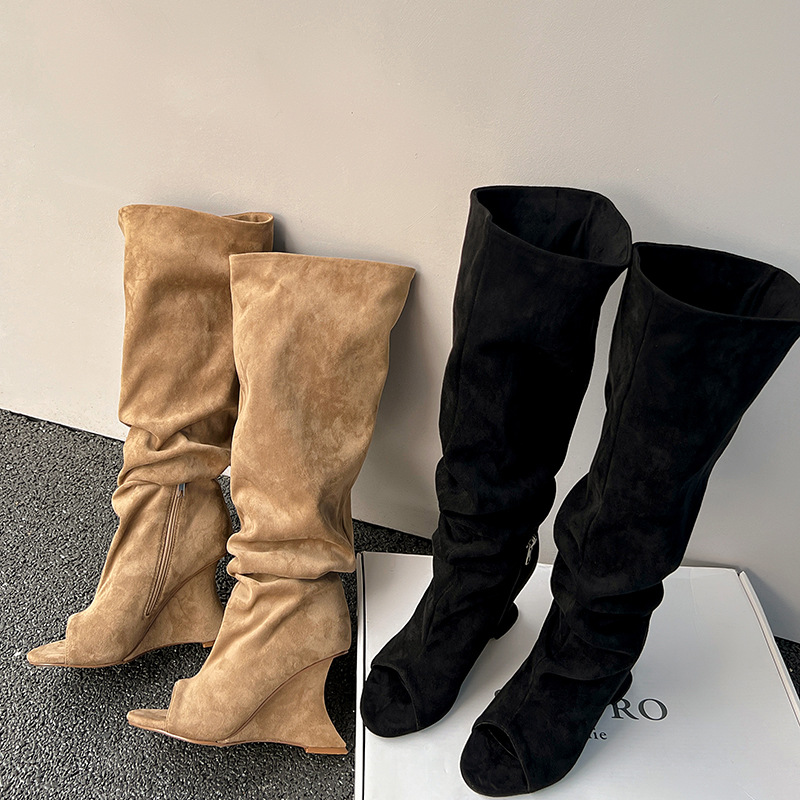 AIYKAZYSDL Strange Wedge Heel  - Boot Sock Slouchy 评论和价格