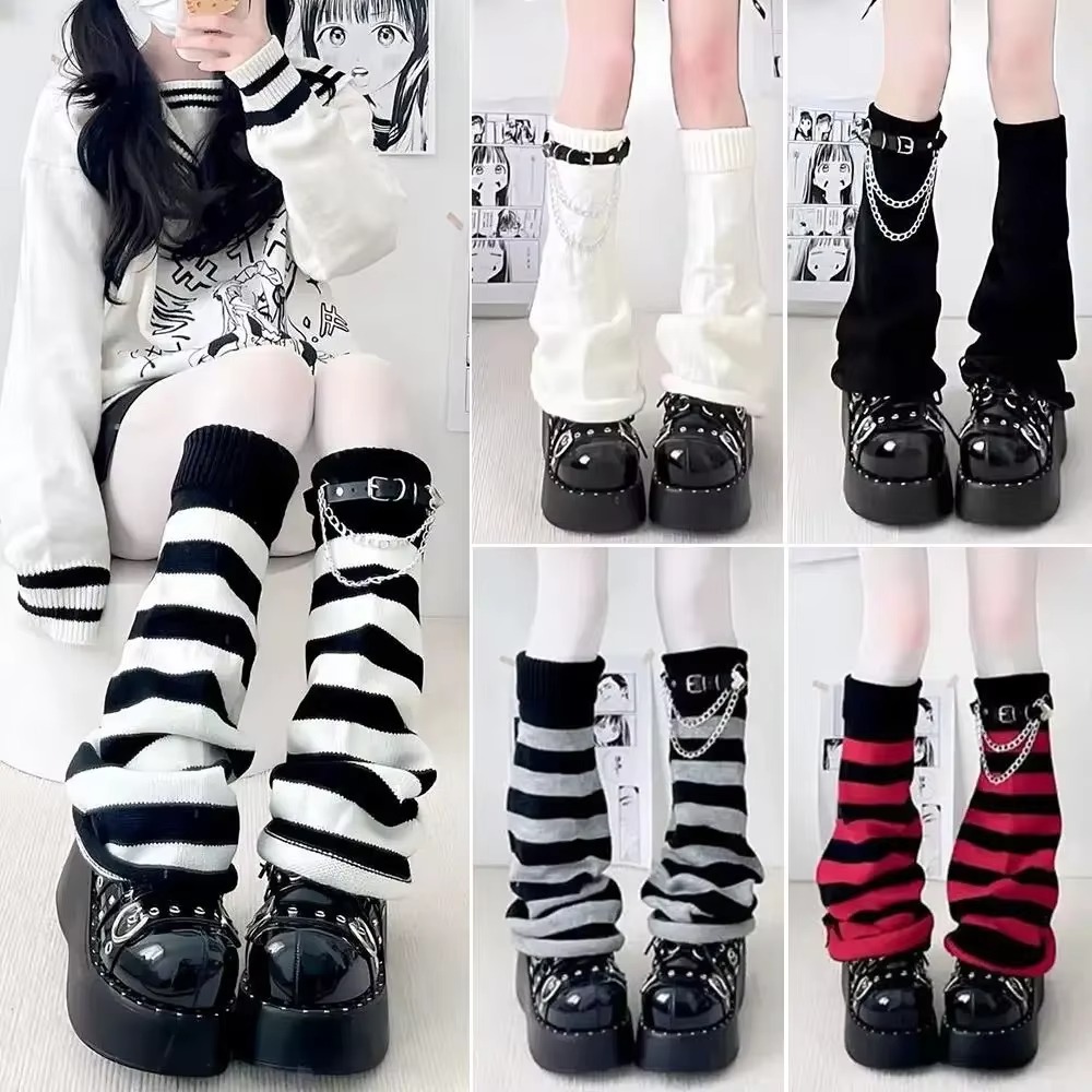 Gothic Harajuku Knit Leg Warme - Boot Sock Slouchy 评论和价格