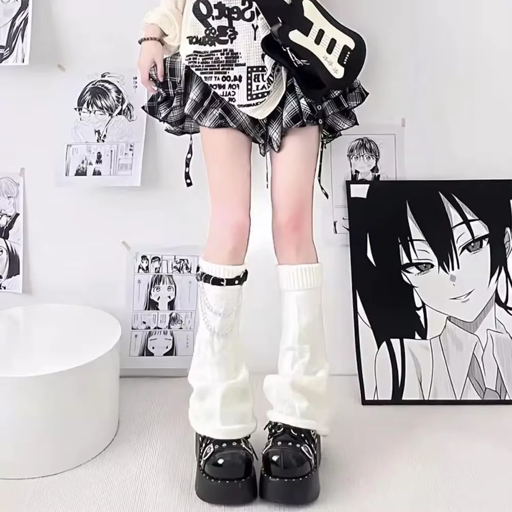Gothic Harajuku Knit Leg Warme - Boot Sock Slouchy 评论和价格