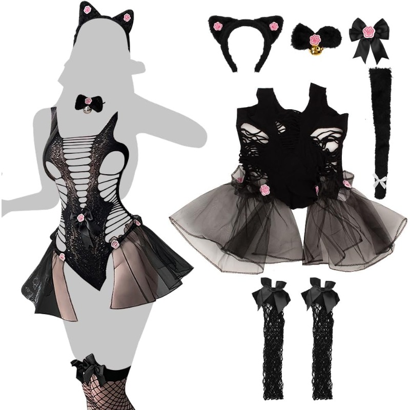 Women Sexy Lingerie Cosplay Ca - Fishnet Stocking Women 评论和价格