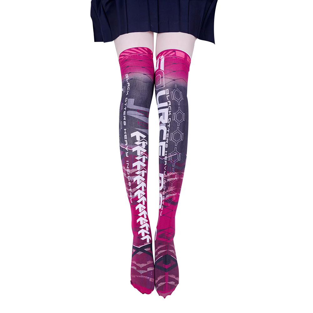 Anime Game Robot AI Mech Stock - Knee High Sock Women 评论和价格
