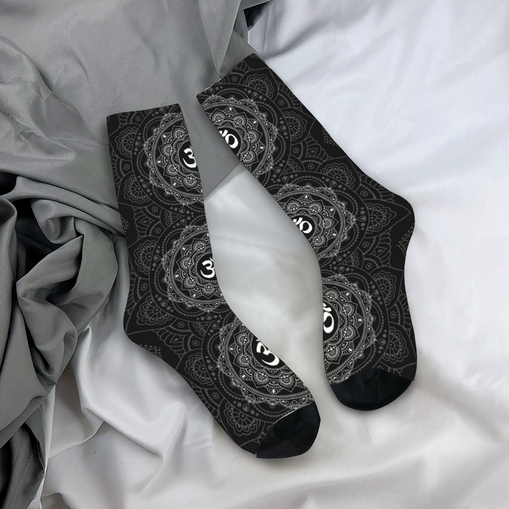 Custom Om Mandala Dress Socks  - Dress Sock Men 评论和价格