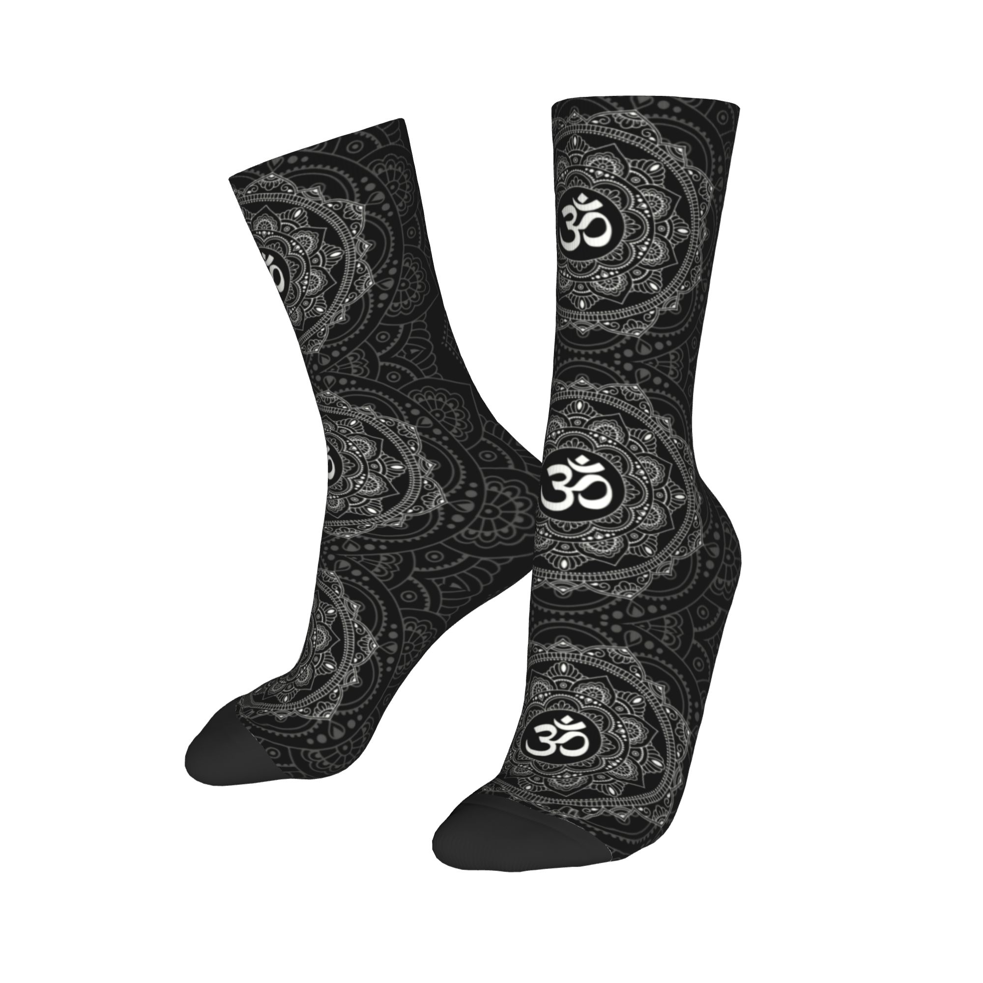Custom Om Mandala Dress Socks  - Dress Sock Men 评论和价格