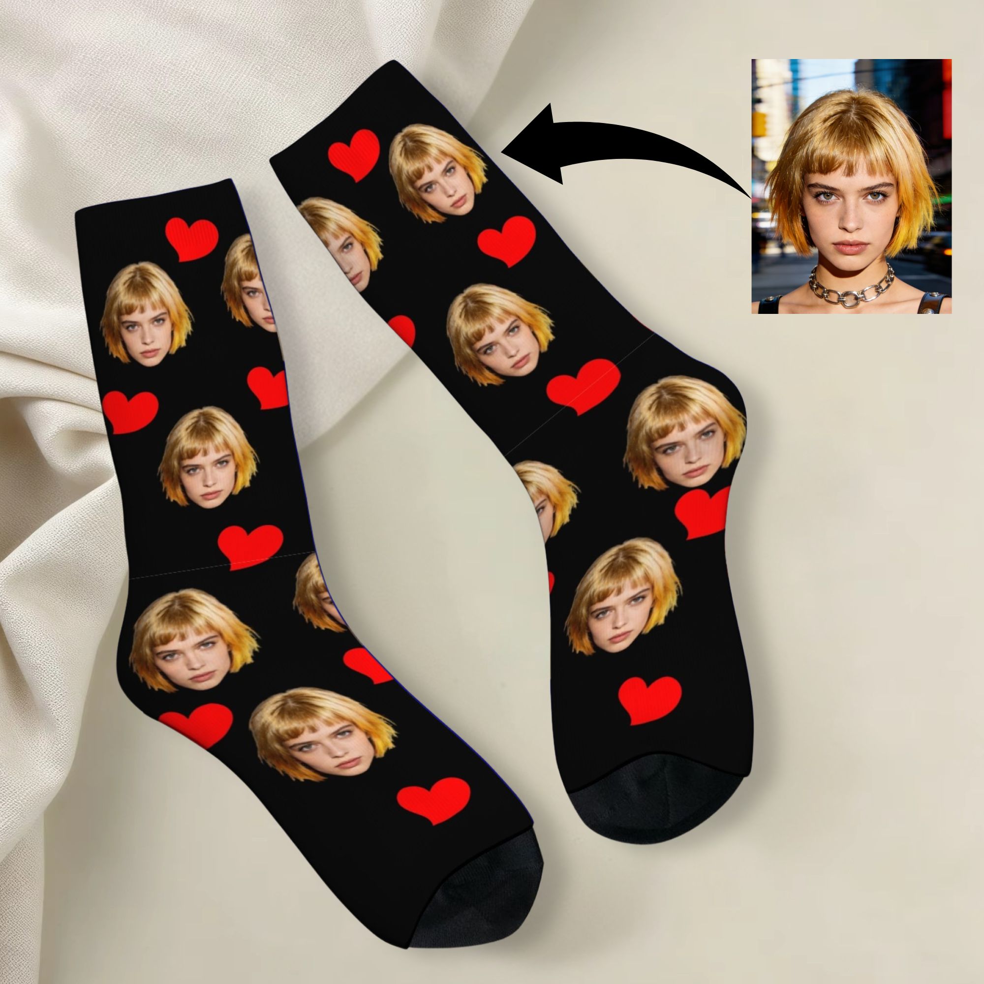 Personalized Custom Avatar Fac - Dress Sock Men 评论和价格